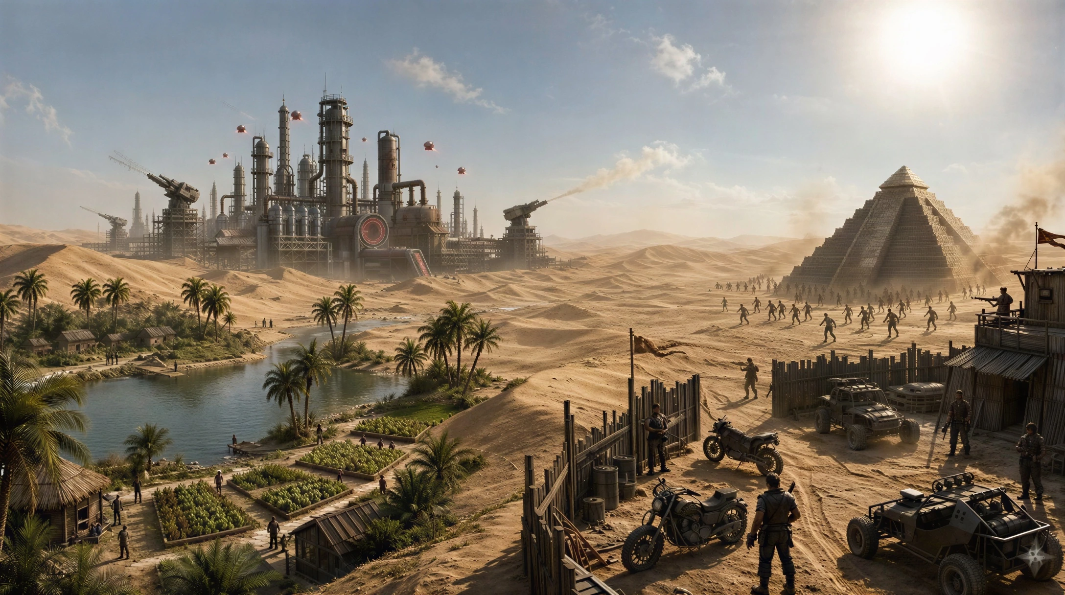 Desert Oil Fields — Konzeptvisualisierung